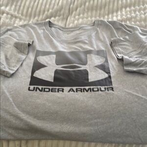 Under Armour Light Gray Logo Tee
